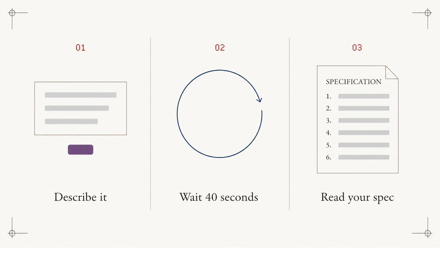 Three steps: paste a paragraph, read the outline, unlock the full document